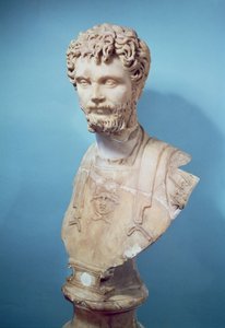 Byste av Septimius Severus (145-211) (marmor)